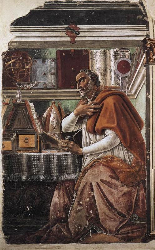 BOTTICELLI, Sandro St Augustine fdgdf oil painting image